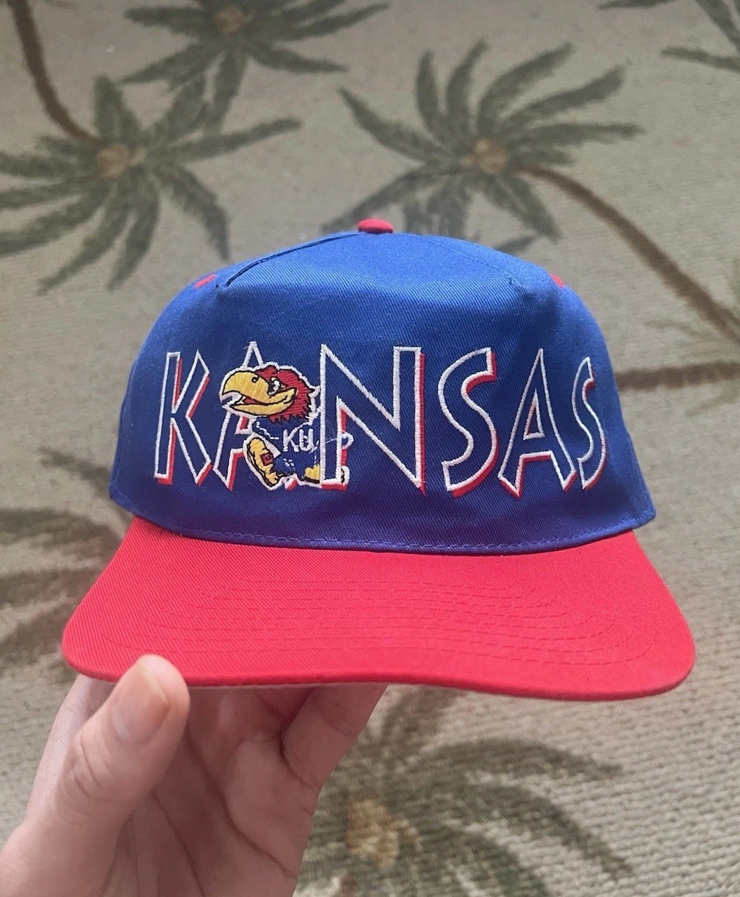Vintage 90s Kansas Jayhawks SnapBack Hat