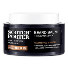 Scotch Porter Conditioning Beard Balm   Smooth, Shape, Moisturize  Soften Coars