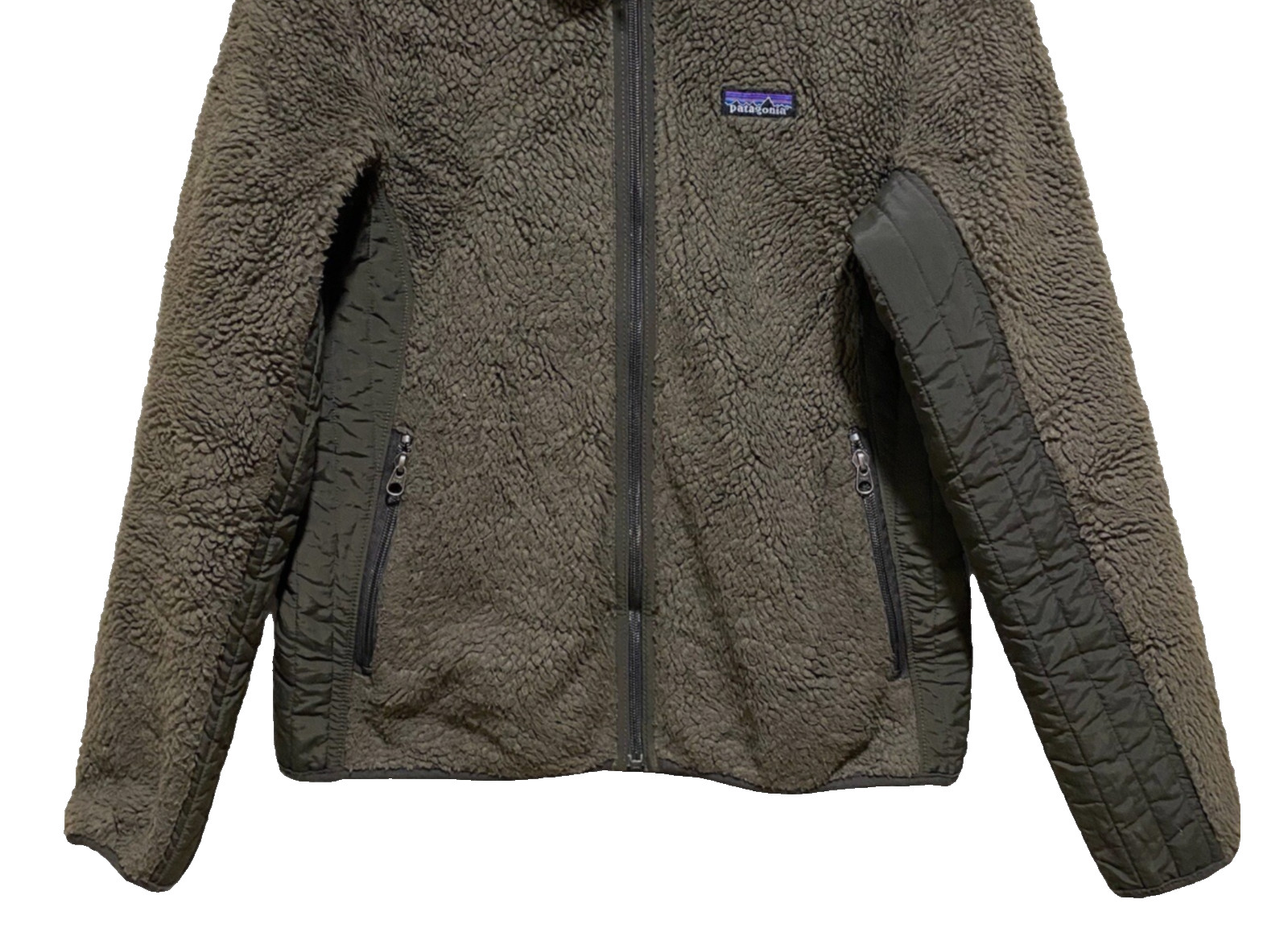 Vintage Patagonia Synchilla Retro-X Jacket Womens M Green Teddy Fleece Zip Front thumbnail 10