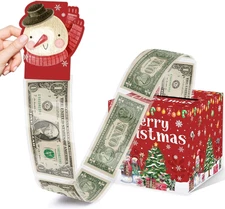 Christmas Party Surprise Gifts, Christmas Money Box for Cash Pull, Xmas Money Pu