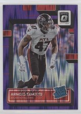2022 Panini Donruss Optic Rated Rookie Purple Shock Prizm Arnold Ebiketie 0e50