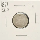 1891 Silver Seated Liberty Dime VG+ Condition