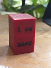 Custom Bar or 1 oz Holder Case 3d Printed Holds 10 Bars (silver not invluded)