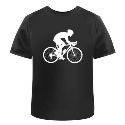 'Cyclist Silhouette ' Unisex T-Shirt -  100% Cotton (S-XXL) (TA063290)
