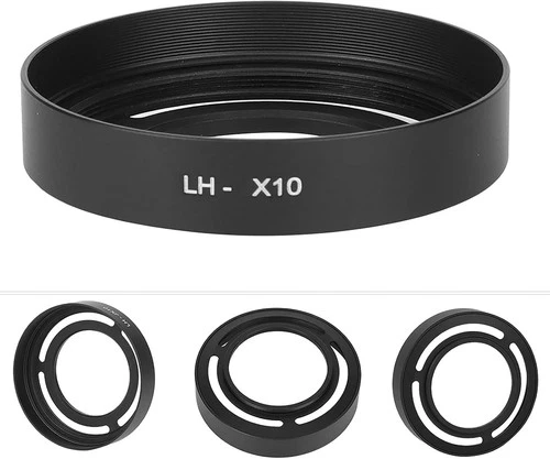 LH-X10 Compact Metal Vented Lens Hood For FUJIFILM FinePix X10/X20/X30 UK STOCK