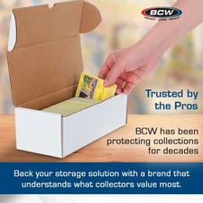 X5 BCW 500 Count Cardboard Card Boxes Baseball Trading Card Safe Storage DEAL