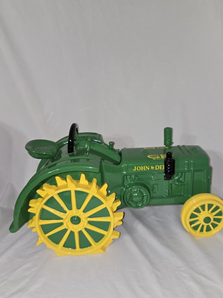 Tarro de galletas grande Enesco Ceremic John Deere verde tractor  Foto 2 de 4