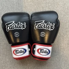 Fairtex BGV1 Red Black Muay Thai Boxing Gloves 16oz