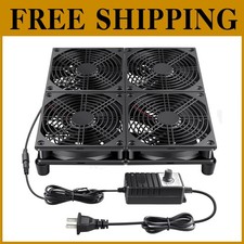 Efficient Mini Mac Pad Cooling Fan 4x120mm Speed Ctrl
