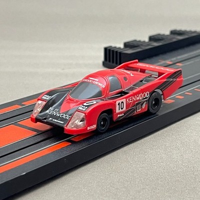 TOMY トミー AFX HO スロットカー ポルシェ 962 IMSA AFX Porsche 962C Kenwood SL-001 Lightning Red HO Slot Car