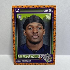 2024 Panini Score-A-Treat - Rising Stars Javon Baker #25 Orange Pumpkins (RC)