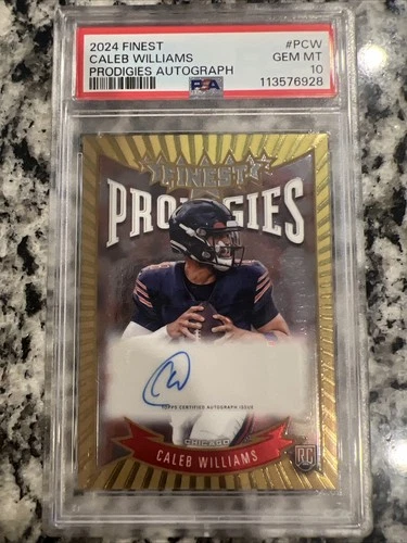 2024 Topps Finest - Prodigies Autographs Caleb Williams #P-CW (AU, RC) Psa 10