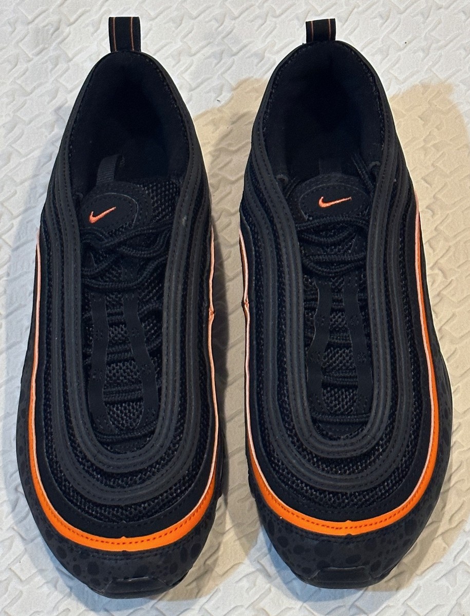 NIKE Air Max 97 Black Orange Running Training Shoes NEW Youth Boys Sz 3.5 4.5 7 — product photo 5 of 17