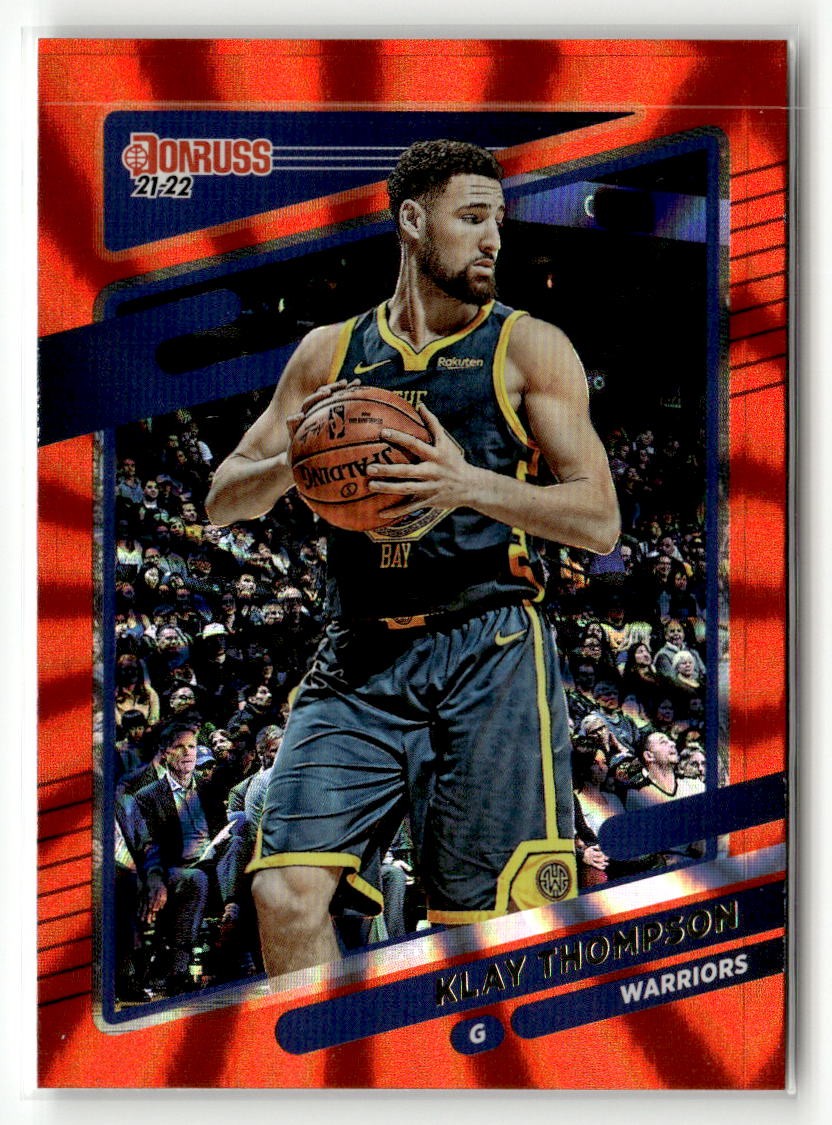 その他 L GEAR SOLID TRADING CARD GRIZZLY 22 2021-22 Donruss #73 Klay Thompson Holo Orange Laser | eBay