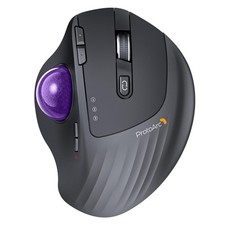 Wireless Trackball Mouse, EM01 NL Ergonomic Bluetooth Rollerball Thumb Rechar...