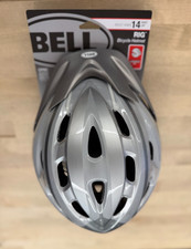 Bell "RIG" Adult Bicycle Helmet W/Visor ~ Brand New With Tags ~ Silver/Gray 14+