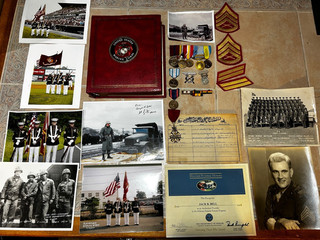 ID'd Korean War Group Medals 130 Period Photographs Patches & Documents