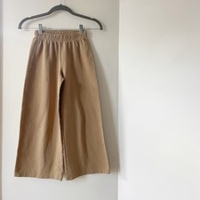 Zara Girls Tan Wide Leg Sweatpants  Size 9