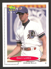 1991 CLASSIC BEST - JAVY LOPEZ MINOR LEAGUE ERROR CARD -DAVY ERROR