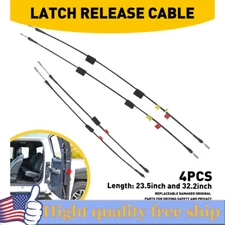 Rear Side Upper&Lower Door Latch Release Cable for 97-04 Ford F-150 Extended Cab