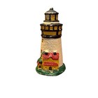 New ListingLighthouse Ceramic Hand-painted Beach Seaside White Yellow No Chips Preowned