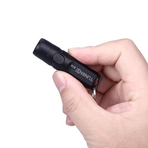 Rechargeable Keychain Flashlights, 650 High Lumens EDC Pocket Black