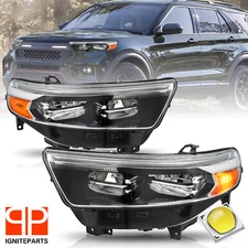 LED DRL Headlights For 2020 - 2024 Ford Explorer XLT Limited Driver & Passenger