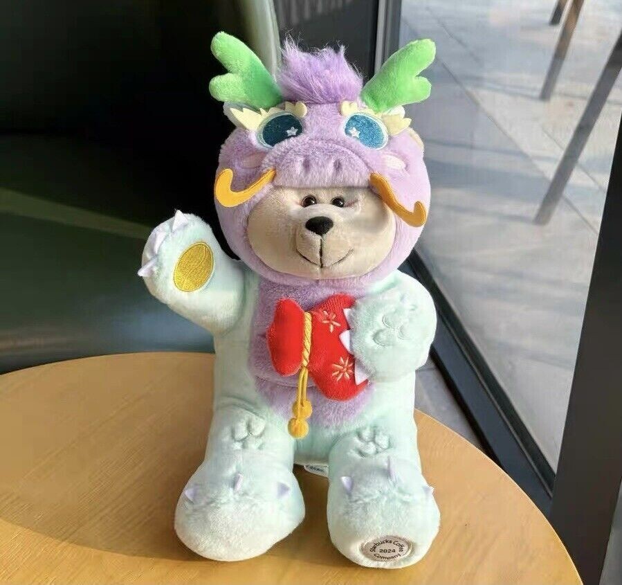 Genuine Starbucks 2024 China Lunar Year Of Dragon Bear Plush