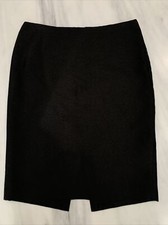 DANA BUCHMAN 100 Silk Skirt Black Fully Lined Size 8 BRAND NEW