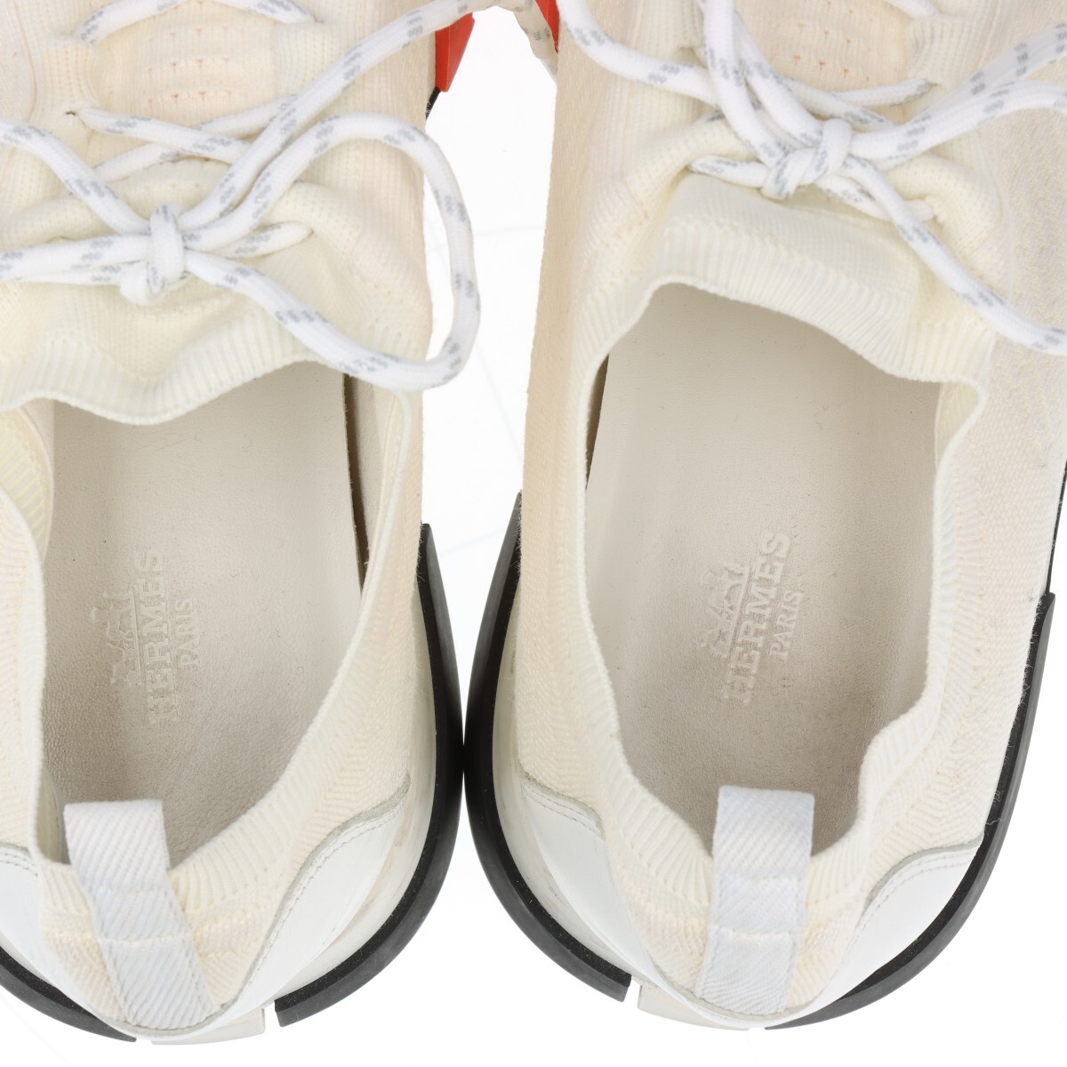 Hermès Addict knit x suede Sneakers 43 Men