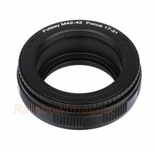 M42 42mm to M42 42mm Screw Mount Adjustable Macro Focusing Helicoid 17mm - 31mm