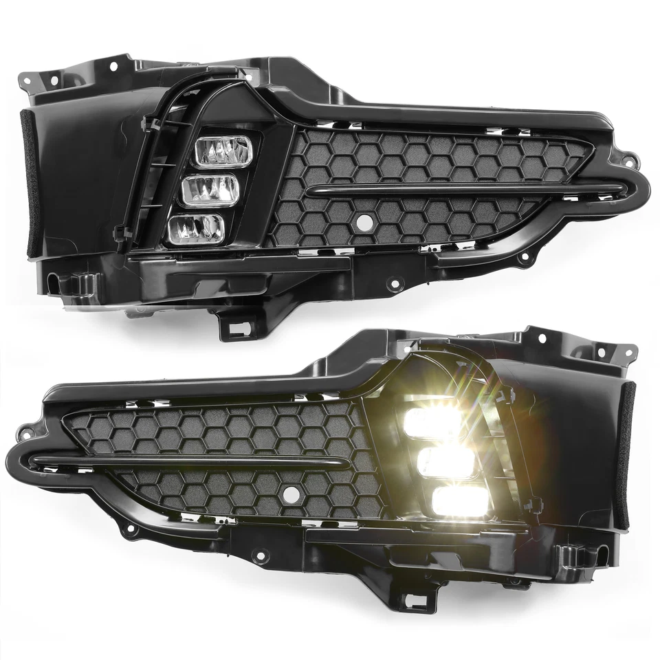 Kit de luces antiniebla transparentes LED HECASA izquierda y derecha para Acura MDX 2017-2020 Foto 4 de 4