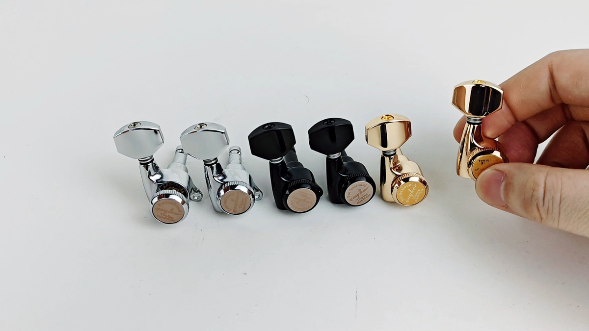 GUYKER 6R Chrome Guitar Locking Tuners Electric Guitar