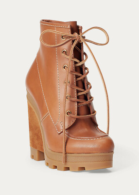 ralph lauren wedge boots