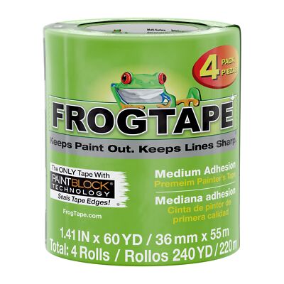 Multi-Surface Painter's Tape with PAINTBLOCK Medium Adhesion 1.41 Inches x 60...