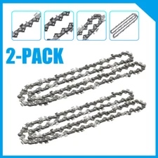 2PCS 20 inch Chainsaw Saw Chain Blade .325" .058 Gauge 76DL Drive Links