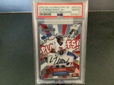 2023 WC ALUMINAT COMIX CJ STROUD WHITE JSY AUTO PLAYOFFS W1 RED/WHITE /5 PSA 10