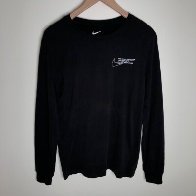 Nike Off White Campus Virgil Abloh Long Sleeve Black T-shirt