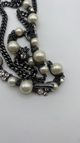 Givenchy pearl and crystal necklace - Picture 3 of 5