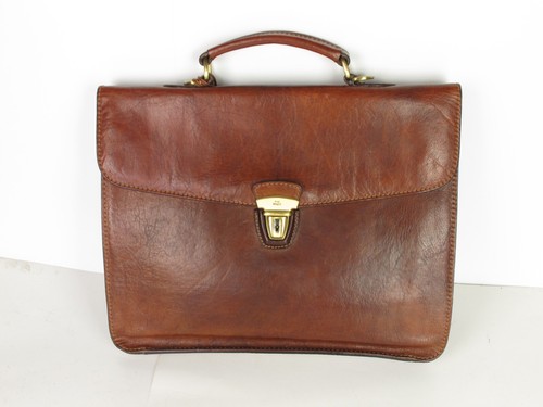 The Bridge Brown Leather Briefcase Italy