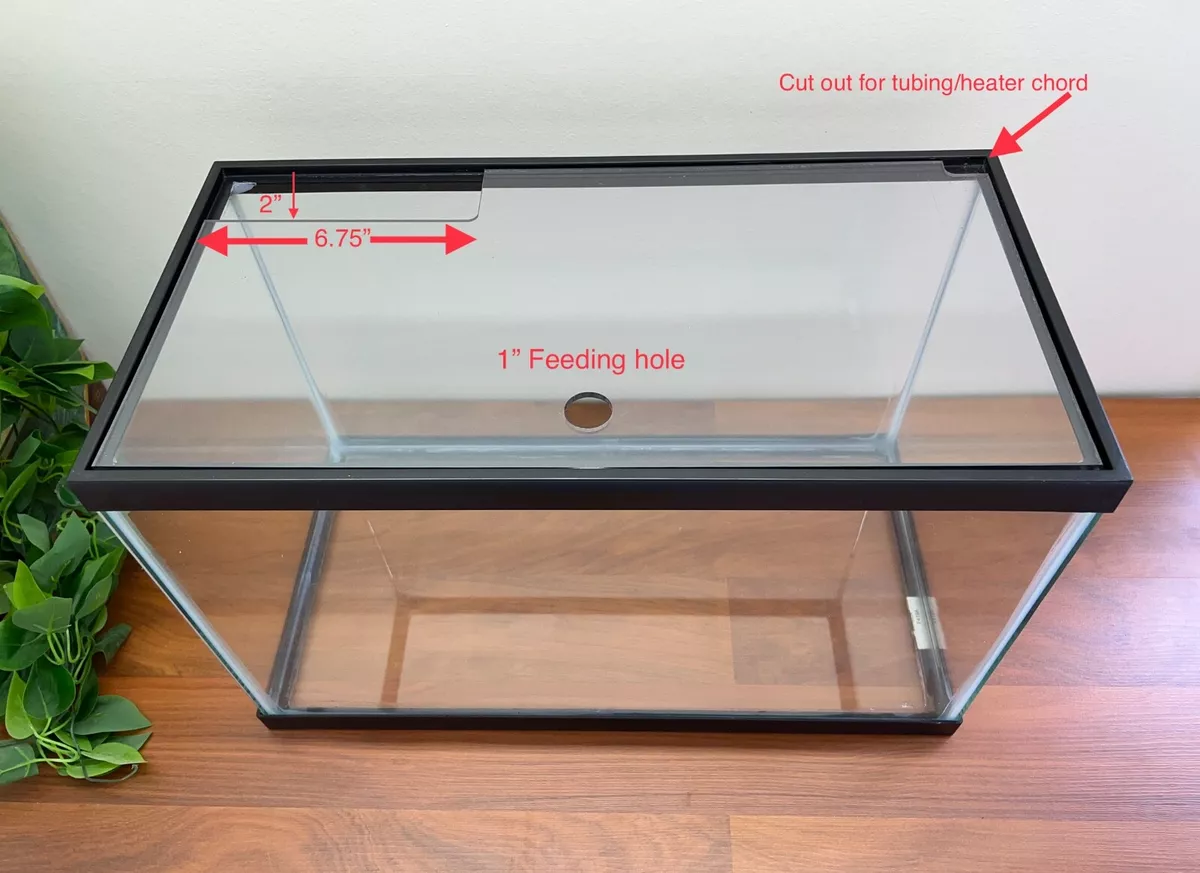 10 Gallon Aquarium Lid Reversible Polycarbonate Lid (Tank not included)