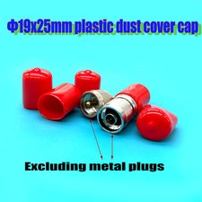 500PCS 19mm x 25mm Plastic Cover Dust Cap for N/UHF Male Connector Adapter