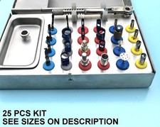 Dental Tissue Punch Trephine Saw Disk Drill Kit Torque Ratchet - 25 Pcs CE
