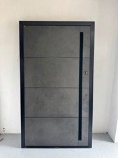 Unique aluminum entrance doors - any design - recessed and LED handbar include