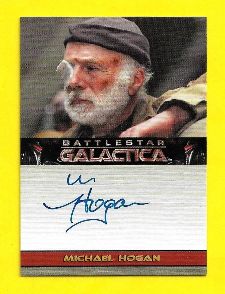 2008 Battlestar Galactica Staffel 3 Autogramm Michael Hogan Als Saul Tigh - Bild 3 von 3