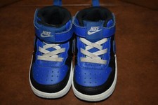 Nike Court Borough Mid 2 Td Trainers Black Game Royal Sz 5C DM8874-001
