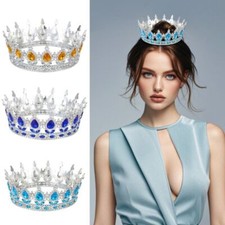 Pageant Crowns Cake Decorations Hair Jewelry Queen Princess Tiara Sparkling