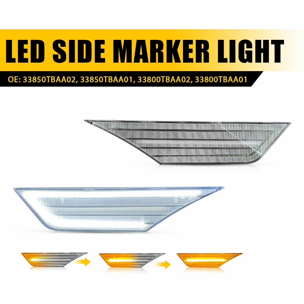 Sequential LED Side Marker Turn Signal Light for Honda Civic