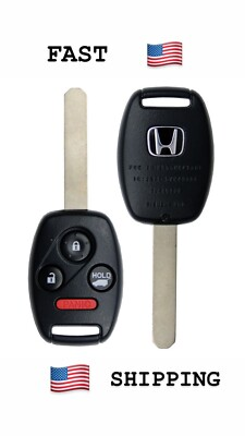 #ad NEW HONDA OEM 2pcs 13mm x 11mm BLACK Key Fob Emblem Sticker Logo Badges $9.99