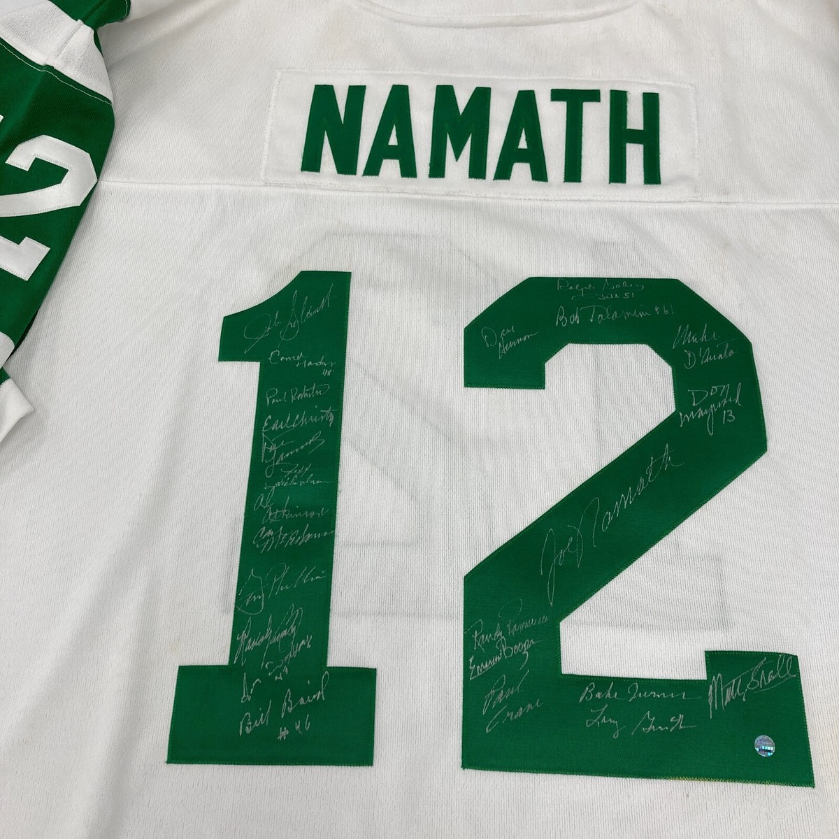 ジョー・ナマス ニューヨーク・ジェッツ ジャージ 1969年 1969 New York Jets Super Bowl Champs Team Signed Jersey Joe Namath